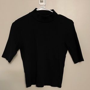 Zara mock neck ribbed crop top